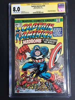 Buy Captain America #193 1st  Madbomb. 10th Highest! Stan Lee SS CGC 8.0 1322621002 • 1,450£