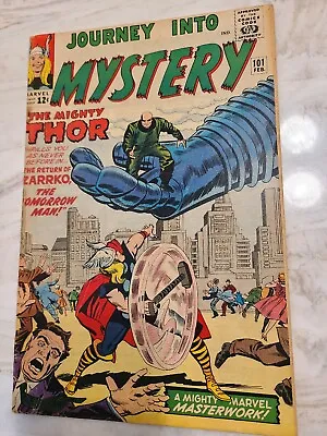 Buy Journey Into Mystery 101 THOR 2nd Avengers X-over! Kirby 1964 *SEE PICS/Descript • 69.38£