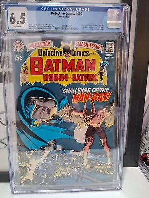 Buy Detective Comics #400 | Cgc 6.5 White Pages | 1st Appearance Of Man-bat 1970 • 471.71£