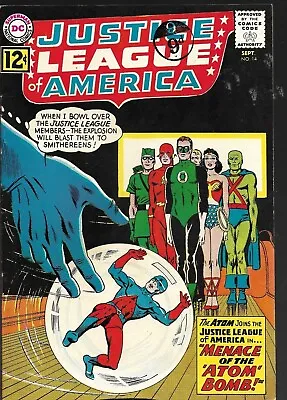 Buy JUSTICE LEAGUE OF AMERICA #14 - 2nd HECTOR HAMMOND, Atom Joins - Back Issue (S) • 69.99£