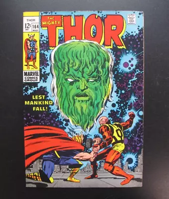 Buy Marvel Comics Group Comic Book The Mighty Thor #164 Pluto Color Illus. 1969 • 72.29£
