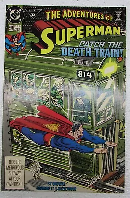 Buy Dc Comic Book The Adventures Of Superman Catch The Death Train! #481 Aug 1991 • 7.90£