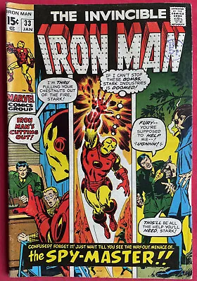Buy Iron Man #33 (1971) 1st Appearance Of Spymaster • 14.95£