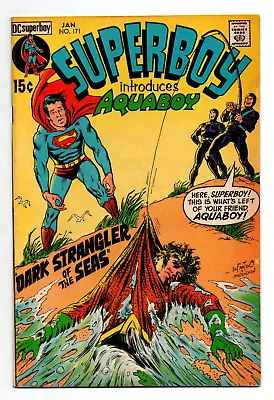 Buy Superboy #171 - Neal Adams Cover - 1st Aquaboy - 1971 - VF • 15.88£
