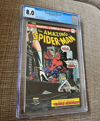 Buy Amazing Spider-Man #144 CGC 8.0 OW To White Pgs. Cyclone & Gwen Stacy Clone Key  • 79.15£
