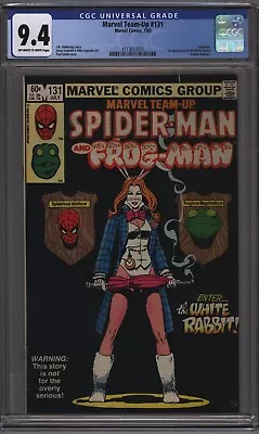 Buy Marvel Team Up 131 Cgc 9.4 Off White To White Pages 1st White Rabbit 1983 L7 • 118.58£