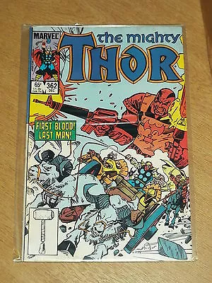 Buy Thor The Mighty #362 Vol 1 Marvel Simonson December 1985 • 6.99£
