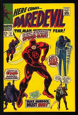 Buy Daredevil #27 Marvel Comics 1967 (NM) Spider-Man (Peter Parker) App! KEY! L@@K! • 198.24£