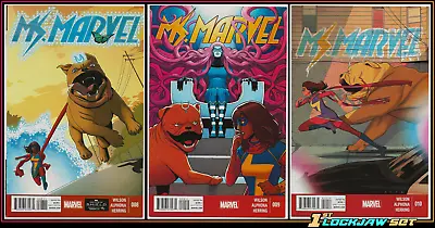 Buy Ms Marvel #8 9 10 (2014) 1st Meeting Lockjaw Inhumans Key Mcu Disney+ 9.0 Vf/nm • 15.93£