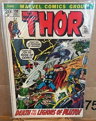 Buy Marvel, The Mighty Thor #199, 1972, Buscema, Hela, Ego-Prime, FN+ • 12.66£