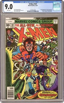 Buy Uncanny X-Men #107 CGC 9.0 1977 1618532008 1st Full App. Starjammers • 307.77£