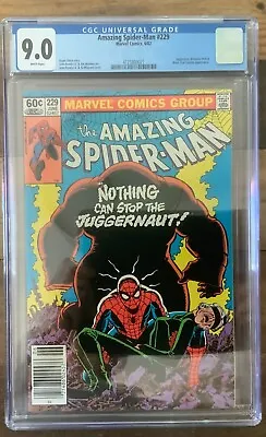 Buy 🔥 🔥 CGC 9.0 Amazing Spider-Man #229 Spidey V Juggernaut Newsstand 🔥 🔥 • 80.42£