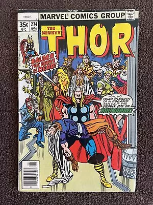 Buy The Mighty THOR #274 (Marvel, 1978) Death Of Balder ~ Newsstand • 6.29£