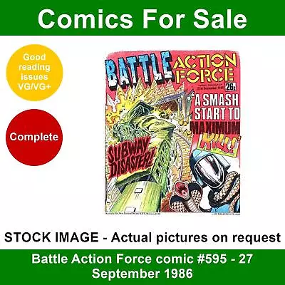Buy Battle Action Force Comic #595 - 27 September 1986 - VG/VG+ • 3.99£
