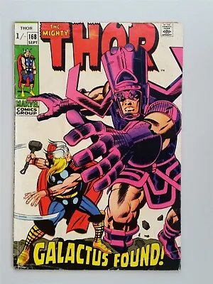 Buy Thor Mighty #168 Vg (4.0) Galactus Origin September 1969** • 39.99£