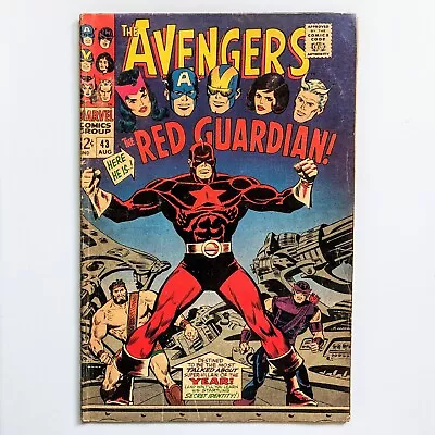 Buy Avengers #43 - 1st Red Guardian / 1967 Silver Age / Marvel Comic 🔥 • 40.54£