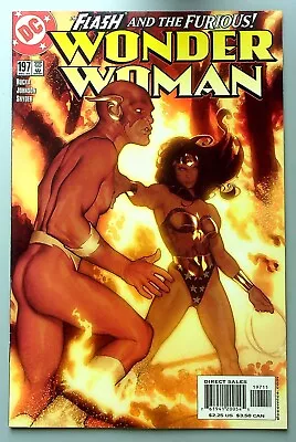 Buy Wonder Woman #197 ~ DC 2003 ~ FLASH - Adam Hughes Cover NM • 7.90£