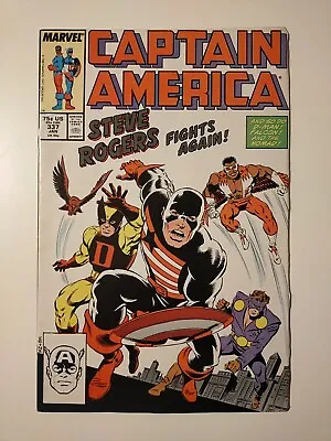 Buy Captain America 337 Jan 1987 1st The Captain Marvel Comics • 9.99£