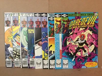 Buy Daredevil #160-167, 169 (X9) LOT (Bulls-Eye/Electra) Marvel 1979 • 395.78£