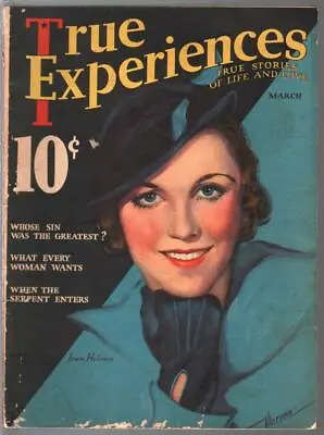 Buy True Experinces 3/1933-Jean Helms Cover By Georgia Warren-Janet Gaynor-VG • 78.49£