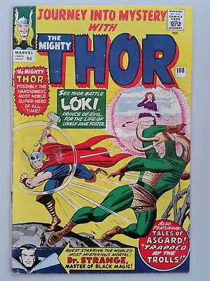Buy Thor Journey Into Mystery #108 Vg+ (4.5) September 1964 Marvel Comics ** • 44.99£