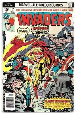 Buy The Invaders #12 First Appearance Of Spitfire VG/FN (1977) Marvel Comics • 22£