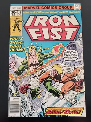 Buy Iron Fist 14 First Appearance Of Sabretooth Marvel SUPER HIGH GRADE! NICE!  Key! • 481.47£
