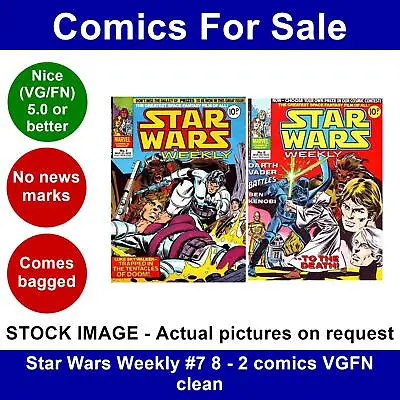 Buy Star Wars Weekly #7 8 - 2 Comics VGFN Clean • 13.99£