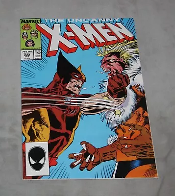 Buy The UNCANNY X-MEN #222 Marvel 1987 - Iconic WOLVERINE Vs. SABRETOOTH💥High Grade • 19.76£