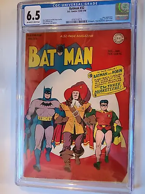 Buy Batman # 32 Dc 1945 Robinson Cover & Art Joker App Origin Robin Cgc 6.5 • 743.96£