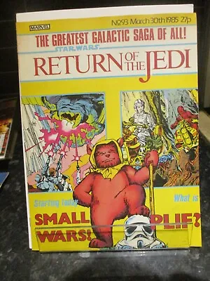 Buy COMIC - Star Wars Return Of The Jedi Marvel UK Comic  No 93 • 3.95£