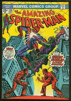 Buy Amazing Spider-man # 136 Sep 1974 Green Goblin Mid-grade Item: 23-420 • 79.94£