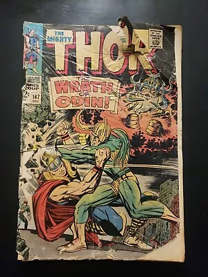 Buy Thor #147 Vs Loki! Wrath Of Odin! Jack Kirby Art! Marvel 1967 • 3.95£