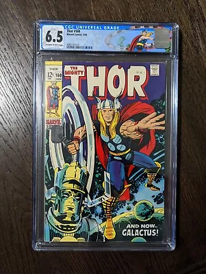 Buy The Mighty Thor #160, CGC 6.5, Marvel 1969, Galactus  Vs Ego, Jack Kirby • 138.32£