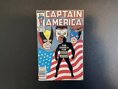 Buy Captain America #336 Newsstand Edition Cap Becomes The Captain (Marvel 1987) 🔑 • 5.52£