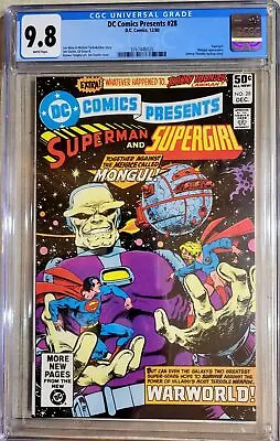 Buy DC Comics Presents 28 CGC 9.8 WP DC Comics 1980 Mongol Superman Supergirl • 118.26£