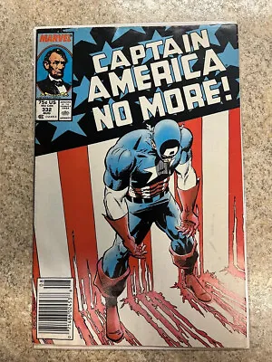 Buy Captain America #332 1987 MARVEL  NEWSSTAND • 9.49£