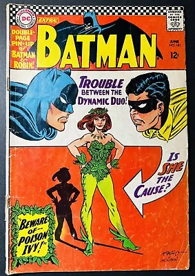 Buy Batman #181  Dc Comics 1966 1st Appearance Of Poison Ivy - Key Issue!!!! • 307.73£