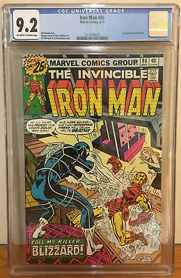 Buy Iron Man #86 1976 Cgc 9.2 1st Appearance Of Blizzard Off-white To White Pages • 71.26£