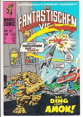Buy FANTASTIC FOUR #107 (1-2) NICE CONDITION Williams 1974 Fantastic Four • 6.35£