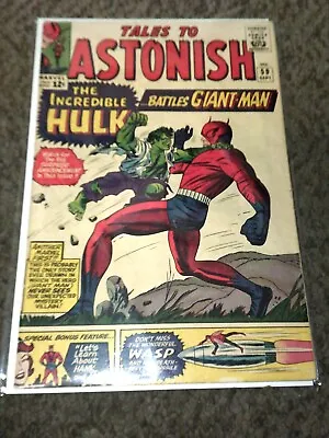 Buy Tales To Astonish 59 - 1st Hulk In Title - Silver Age 1964 - Fine 6.0 • 137.85£