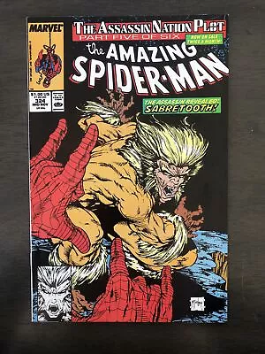 Buy The Amazing Spider-man Issue #324 1989 | Spider-man Vs Sabretooth | Mcfarlane • 6.50£