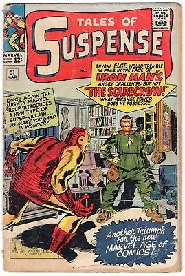 Buy Cfo Tales Of Suspense #51 1964 1st Scarecrow LOW GRADE Incomplete NO Centerfold • 16.05£