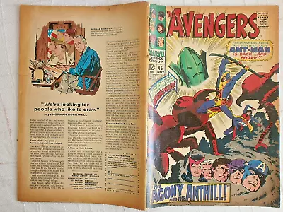 Buy The Avengers No. 46, Nov 1967, Original - Marvel Comic, Tanned, Damage • 12.79£
