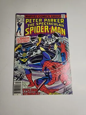 Buy Spectacular Spider-Man #23:  Guess Who's Buried In Grant's Tomb  Marvel 1978 VF- • 5.52£