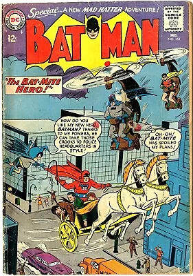 Buy Batman # 161    GOOD    Feb. 1964   Piece Of Tape On Front Cover   See Below... • 24.13£