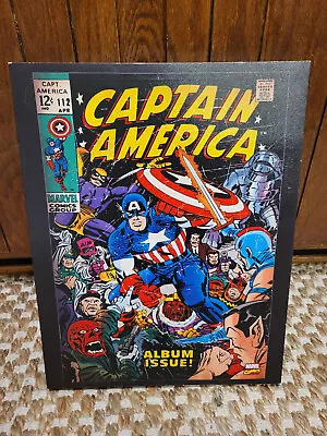 Buy Marvel Comics Captain America Issue #112 Artissimo Canvas 14  X 18  Wall Art Pic • 8.53£
