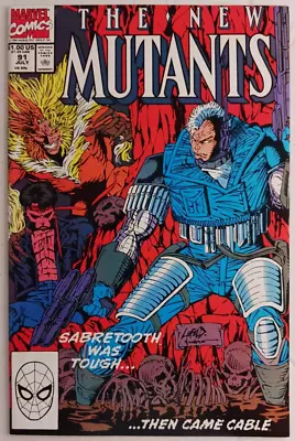 Buy The New Mutants #91 ~ Marvel 1990 ~ DIRECT EDITION ~ NICE COPY HIGH GRADE NM+ • 7.88£