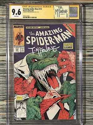 Buy The Amazing Spider-man #313 Cgc Ss 9.6 😍todd Mcfarlane Signed😍 • 241.05£