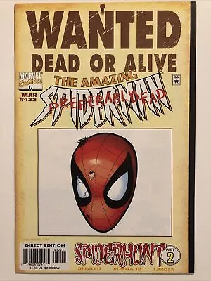 Buy Amazing Spider-Man Issue 432 Wanted Dead Or Alive Variant SpiderHunt 2 • 15.77£